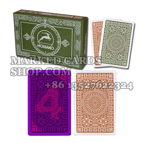 <transcy>Modiano Club Poker Regular Index Unsichtbares Tintendeck für leuchtende Kontaktlinsen</transcy>