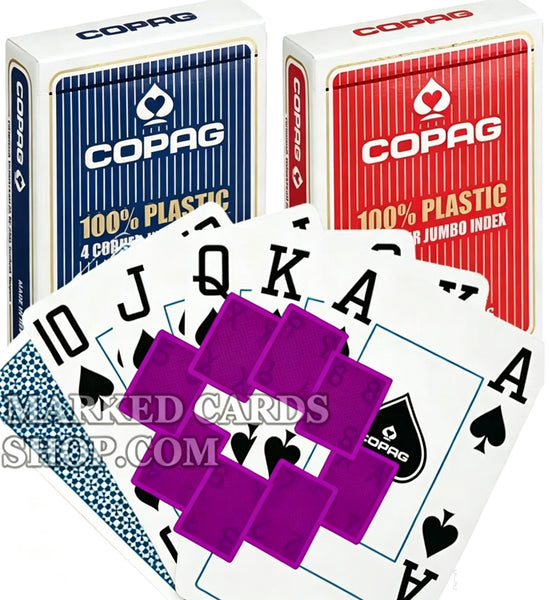 Copag 4 Eck-Pokerkarten für Magie