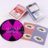Casino Bumble Bee Playing Cards Cheating with Marked Cards Contact Lenses