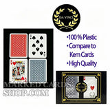 Da Vinci 100% Italian Plastic Playing Cards with Cheating Cards Marking