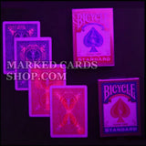 Fahrrad-Markierten Decks