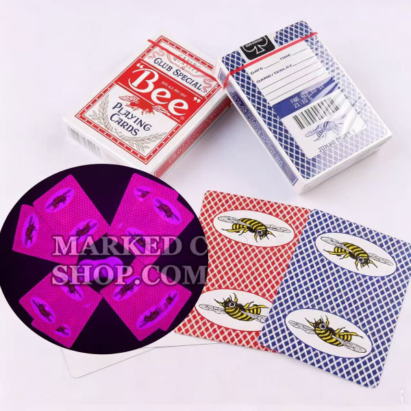 Casino Bumble Bee Playing Cards Cheating with Marked Cards Contact Lenses