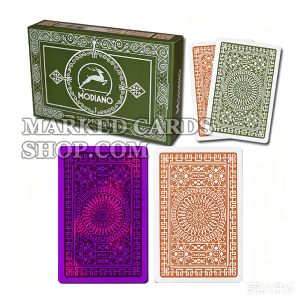 <transcy>Modiano Club Poker Regular Index Unsichtbares Tintendeck für leuchtende Kontaktlinsen</transcy>