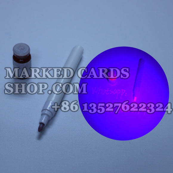 Invisible ink pen to mark cards yourself